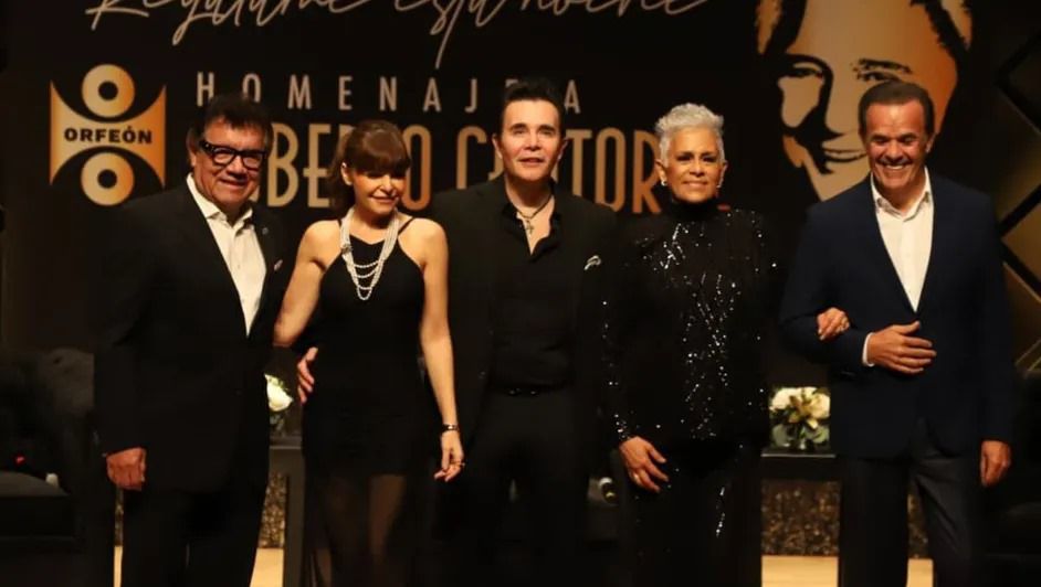 Edmundo Monroy, Itati Cantoral, Jose Cantoral, Eugenia Leon y Fernando de La Mora en la Presentacion del CD Regalame Esta Noche Homenaje a Roberto Cantoral 